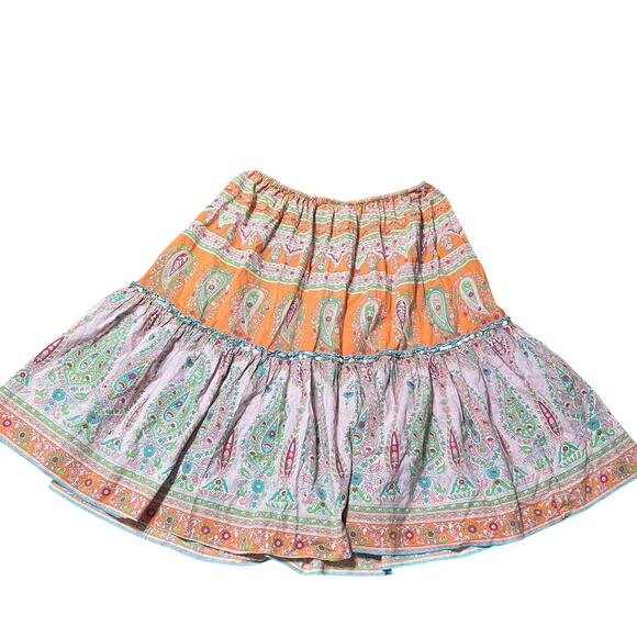 lyndia Dresses & Skirts - Lyndia Y2K Whimsy Paisley FlareSkirt Size Small